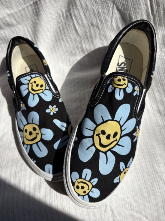 Vans Trippy Grin Classic Slip-On Unisex Men’s size 9 Women’s size 10.5 - Picture 6 of 9